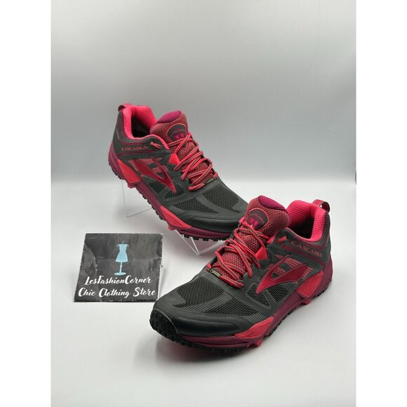 NWOB Brooks Women's Gray Pink Cascadia 11 GTX  Trail Running Shoes Size 10 3131 - Picture 11 of 16